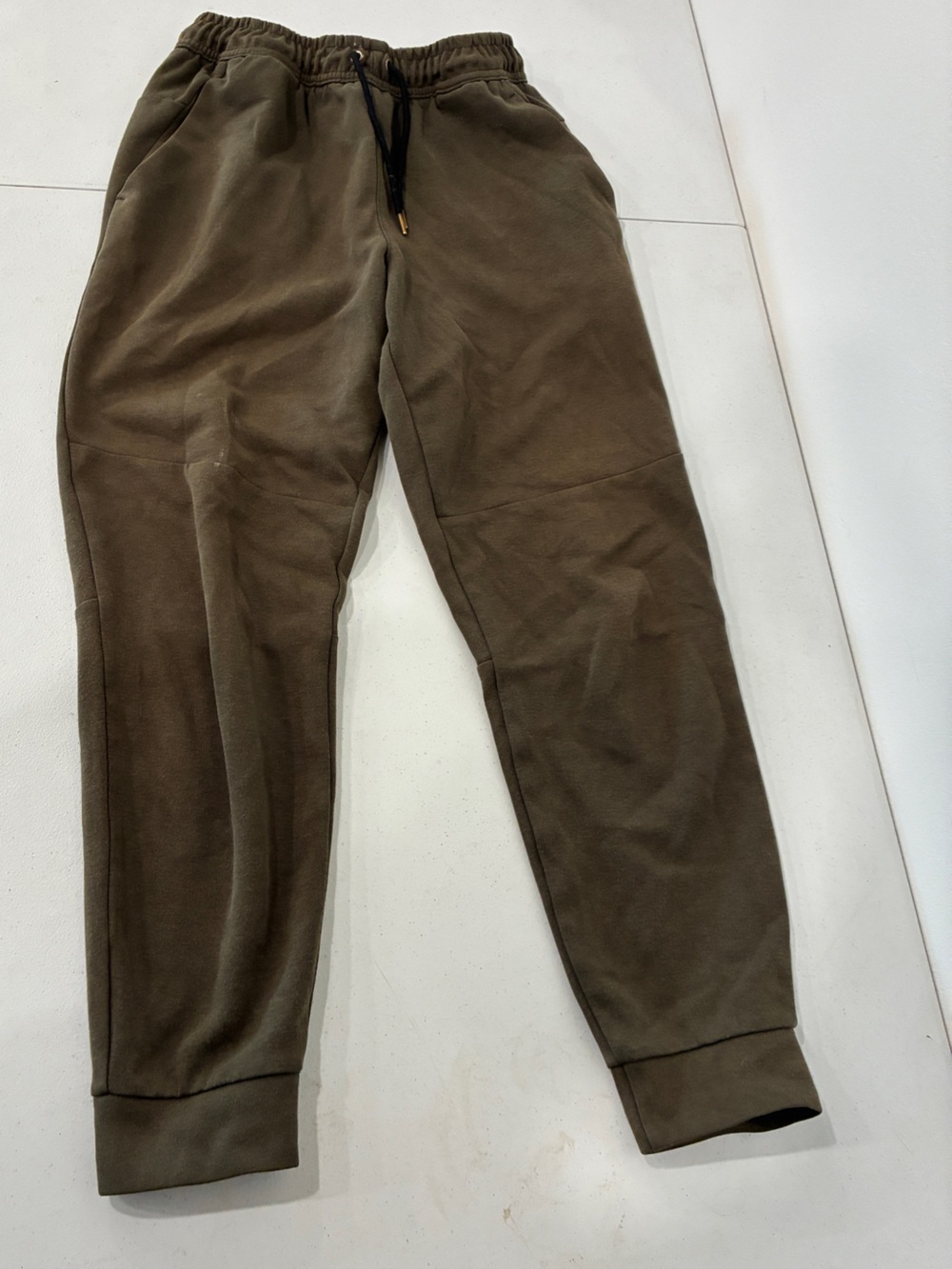 Members Mark Mens Active Jogger Pants Olive Green Size Small 28-30
